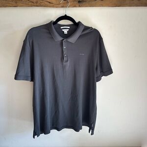 🔥FIRM Calvin Klein Liquid Cotton Polo Shirt Men’s Size XL
